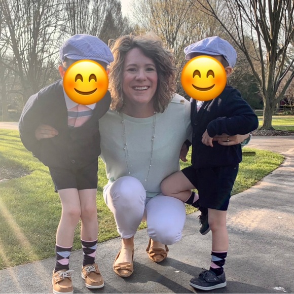 Janie and Jack Gingham Newsboy Cap - Picture 2 of 3